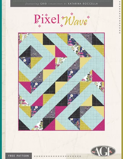 Pixel Wave Quilt