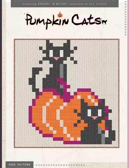 Pumpkin Cats Quilt