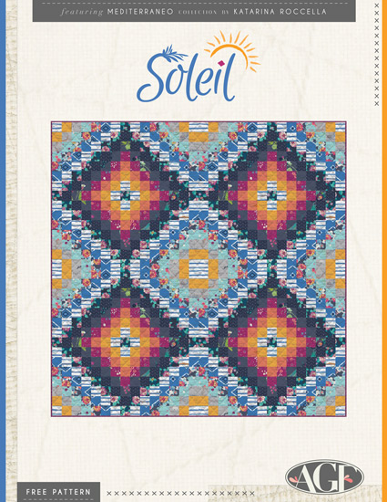 Soleil Free Quilt Pattern by Katarina Roccella