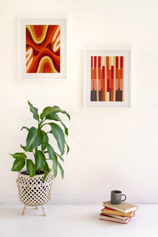 Checkered-Elements-Wall-Arts-1-fabric-collection-agf