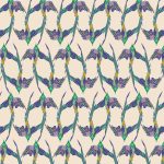 blue and green bird fabric