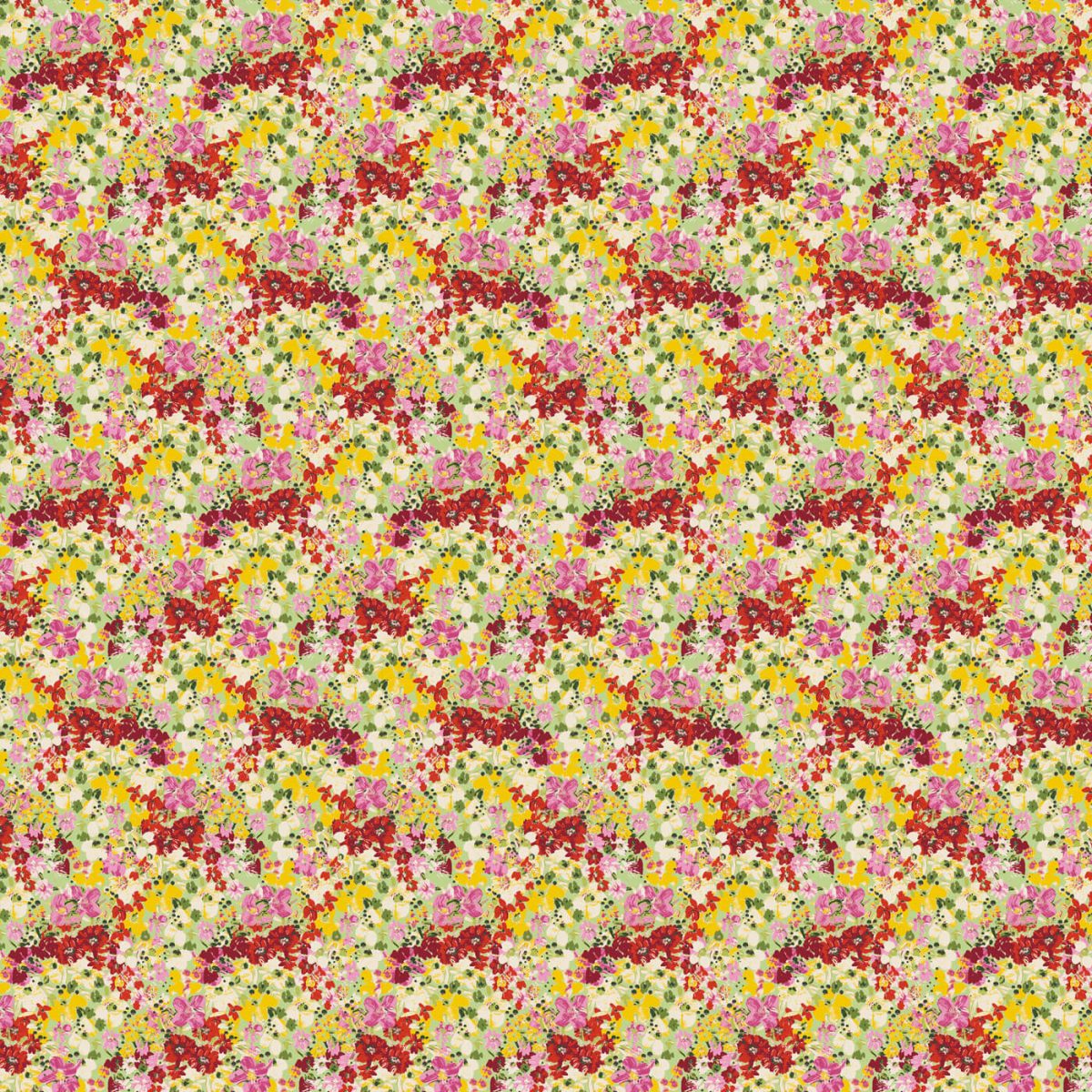 a colorful pattern of small flowers