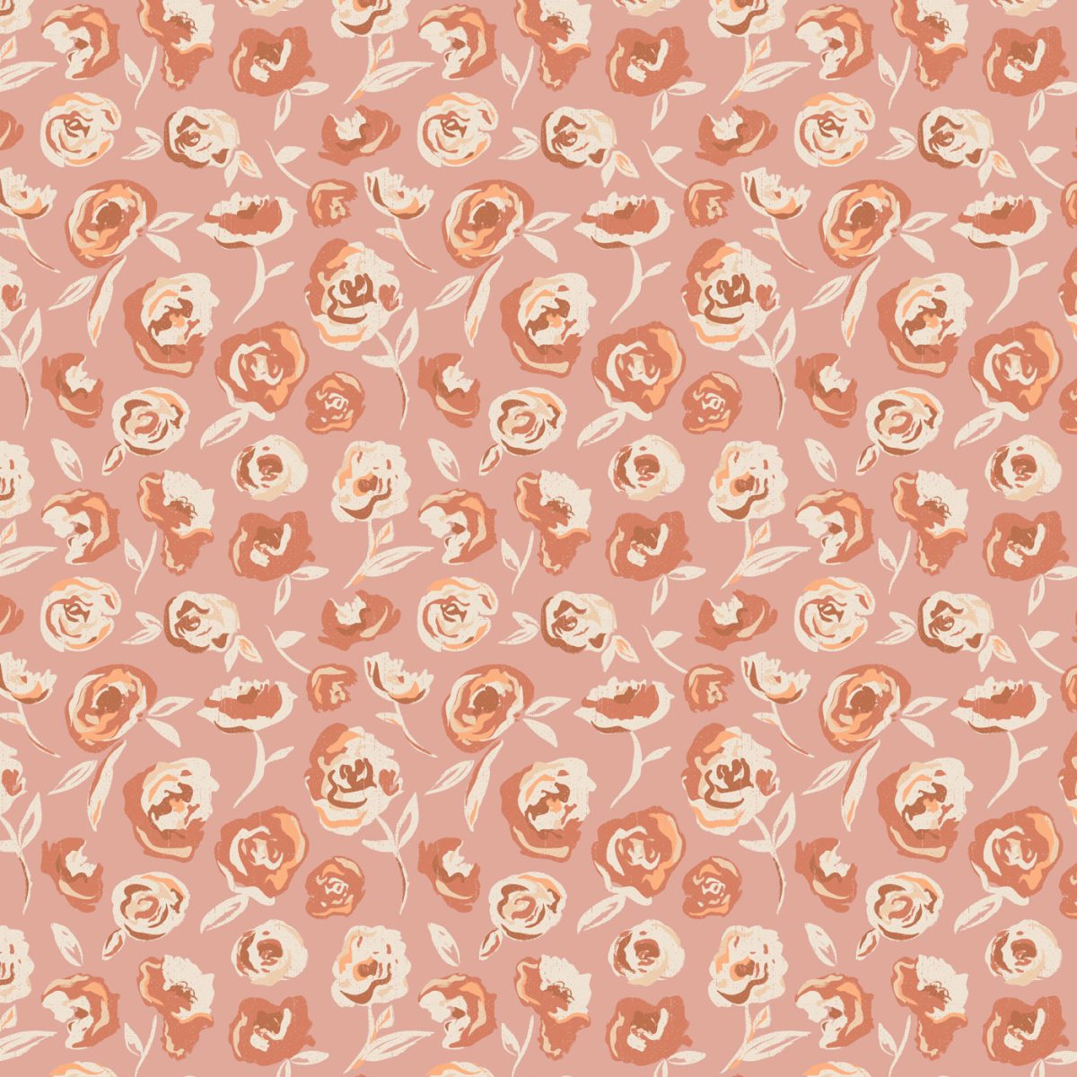 a pattern of flowers on a pink background