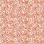 a pattern of flowers on a pink background