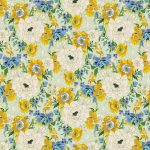 a pattern of flowers on a light background