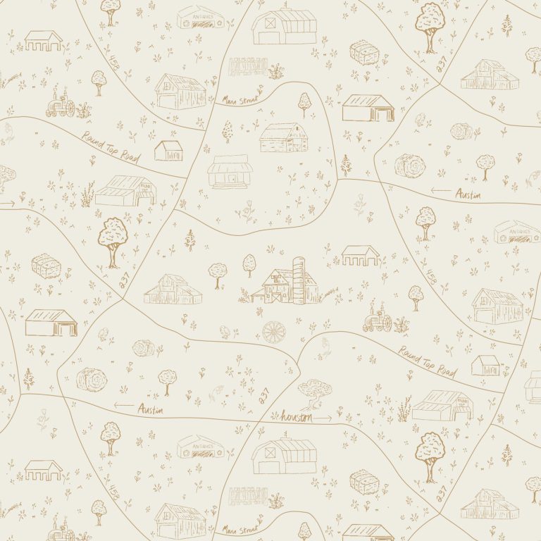 a map of a farm fabric