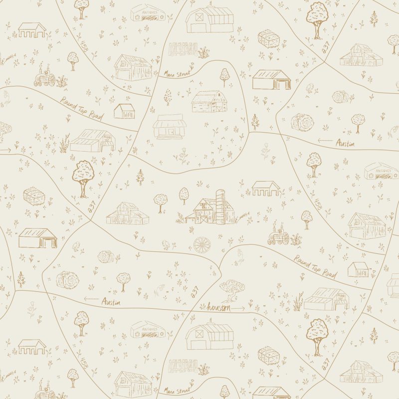 a map of a farm fabric