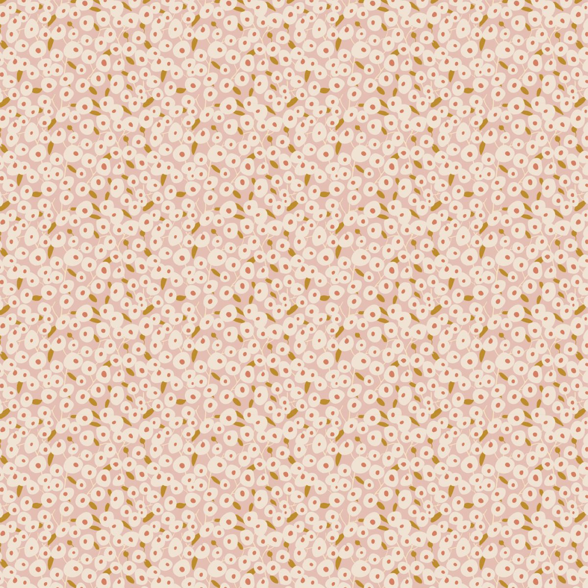 a pattern of small white and orange dots