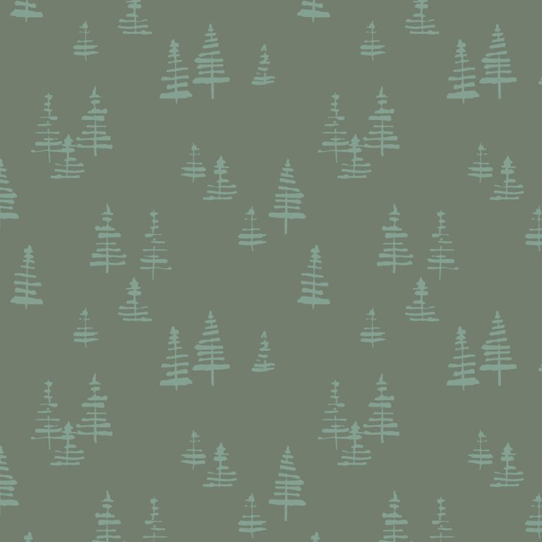 Green pine trees fabric