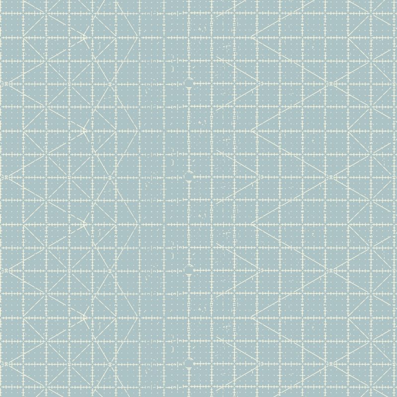 quilt ruler fabric in blue