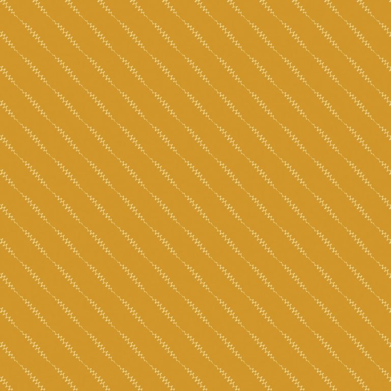 white stiches in yellow background