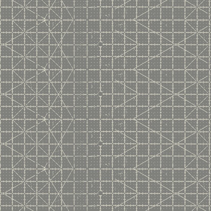 quilt ruler fabric in gray