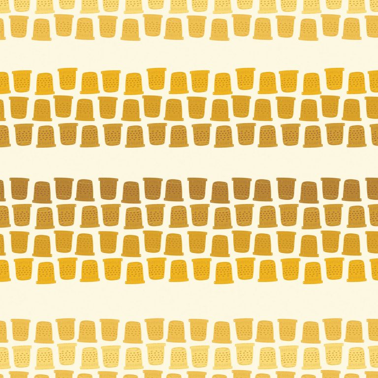 yellow thimble fabric