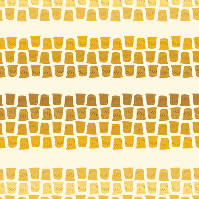 yellow thimble fabric